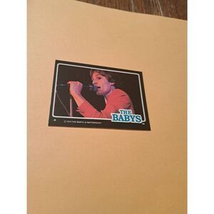 Vintage 1979 The Babys Trading Card #4 London Rock Band Collectible